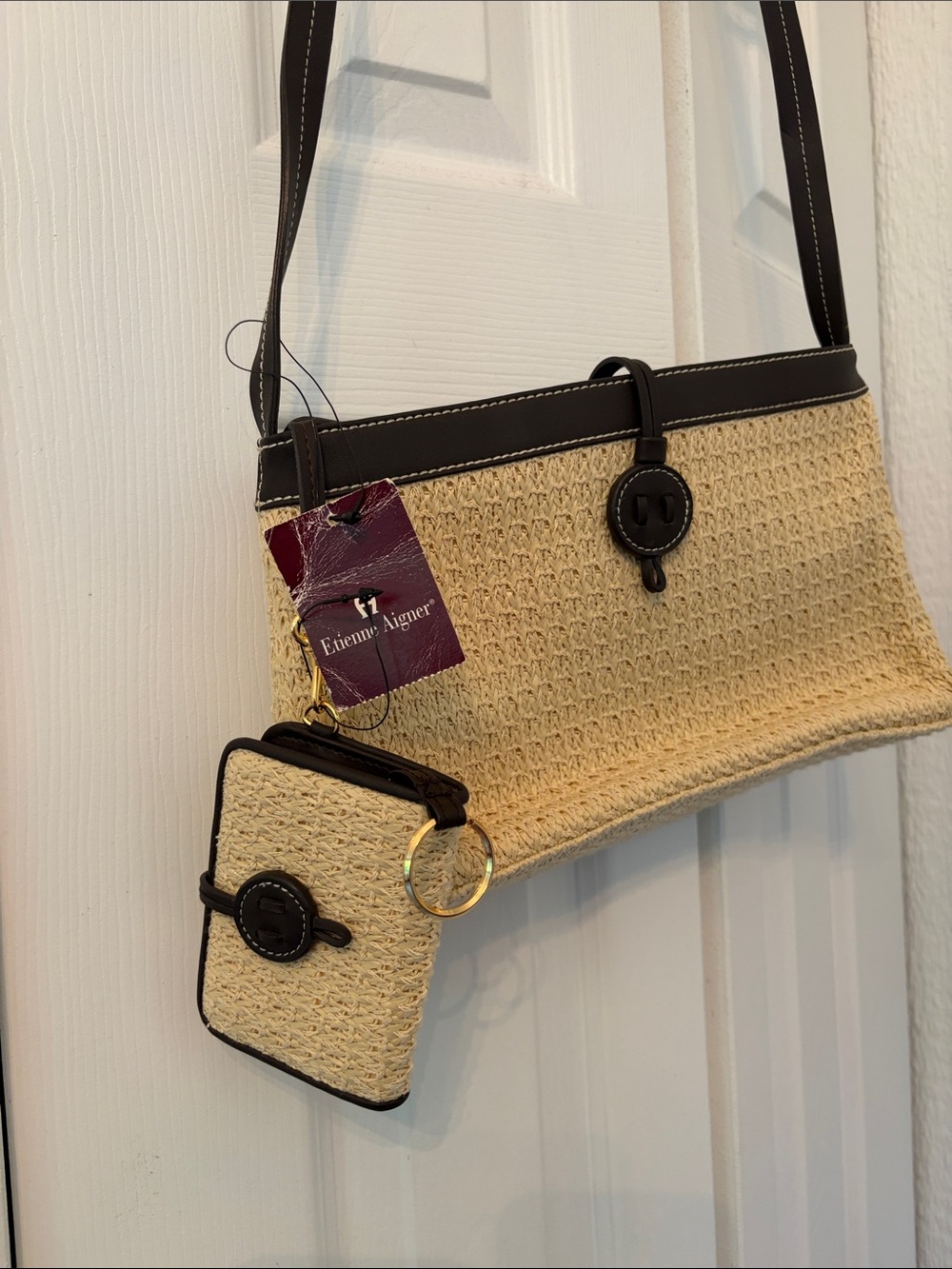 Highly SOUGHT-AFTER Vintage Etienne Aigner Bag with matching coin bag
